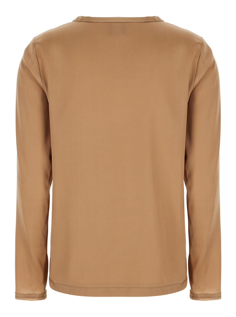 Leplain Women Brown Silk Long Sleeve Blouse Woman LEPLAIN