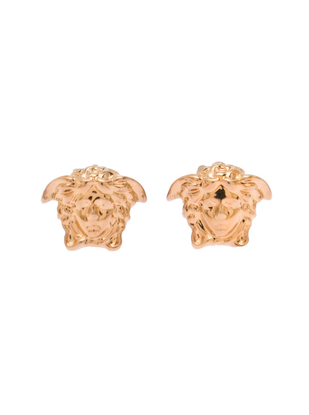 Versace Men Earrings 'Medusa Head' Gold Color In Brass VERSACE