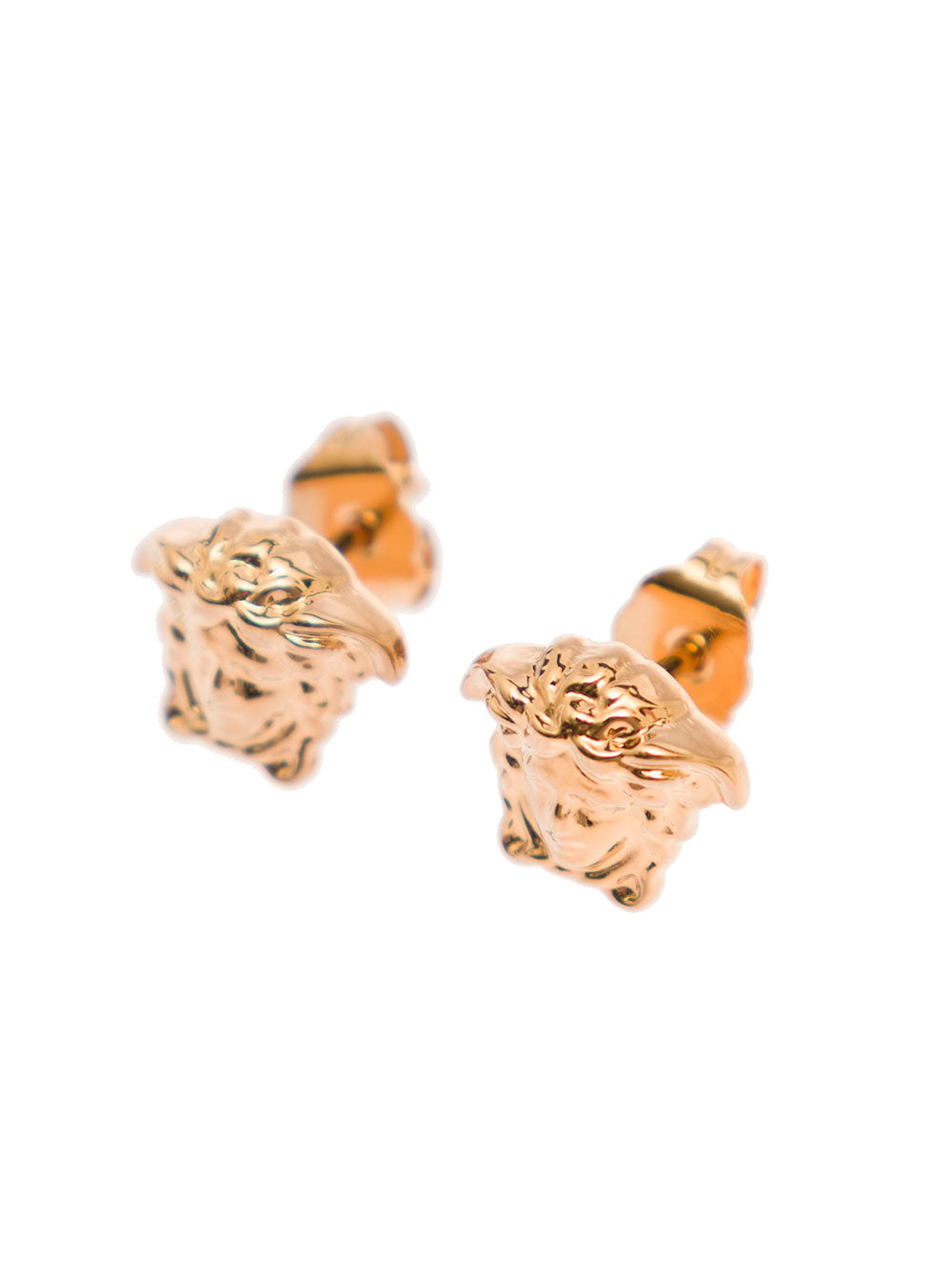 Versace Men Earrings 'Medusa Head' Gold Color In Brass VERSACE