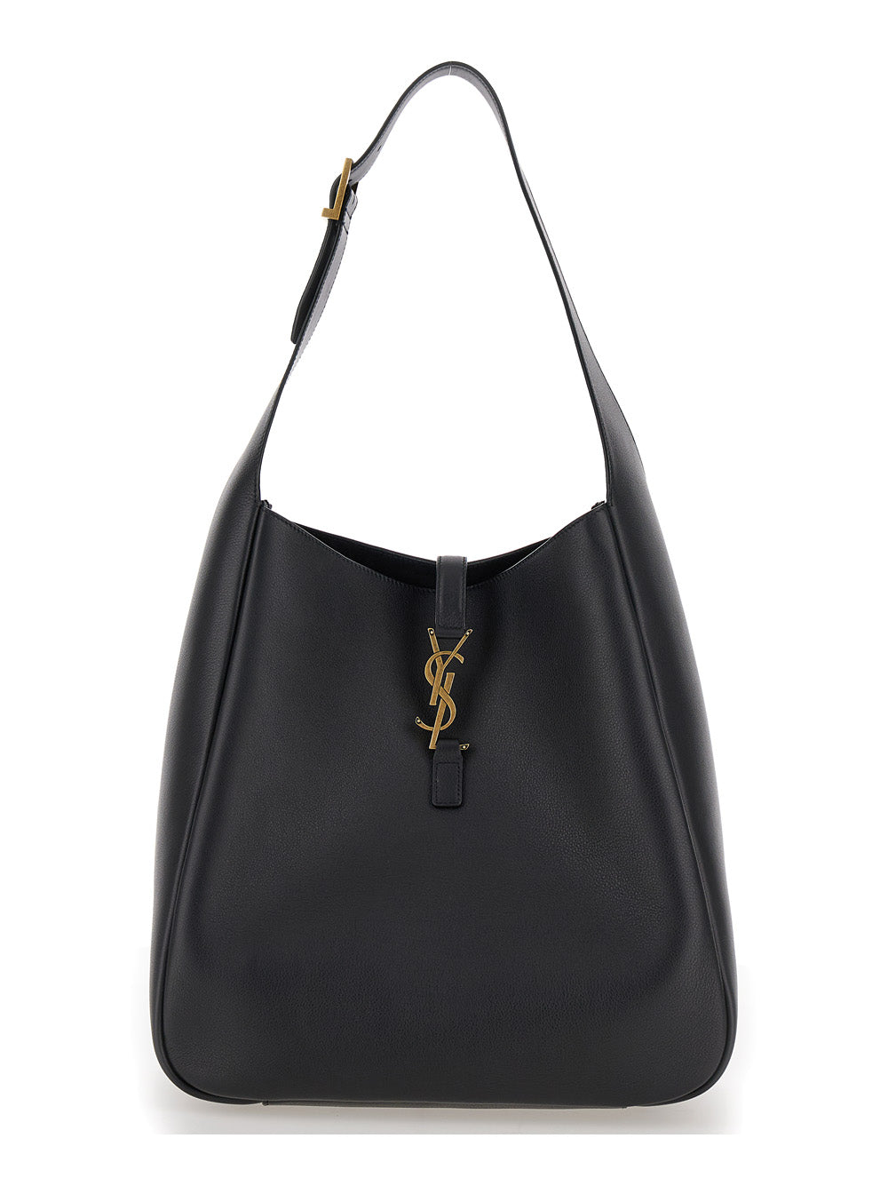 Saint Laurent Women Shoulder Bag 'Le 5 À 7 Grande' With Cassandre In Smooth Black Leather Woman SAINT LAURENT