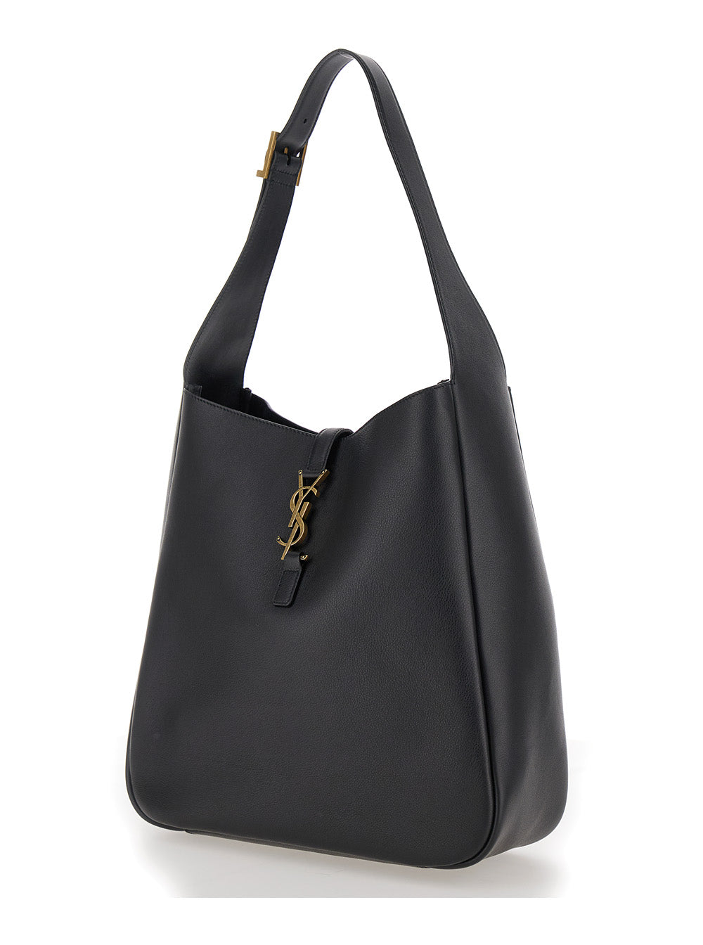 Saint Laurent Women Shoulder Bag 'Le 5 À 7 Grande' With Cassandre In Smooth Black Leather Woman SAINT LAURENT