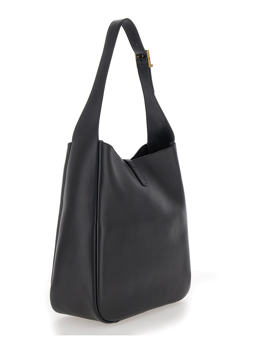 Saint Laurent Women Shoulder Bag 'Le 5 À 7 Grande' With Cassandre In Smooth Black Leather Woman SAINT LAURENT