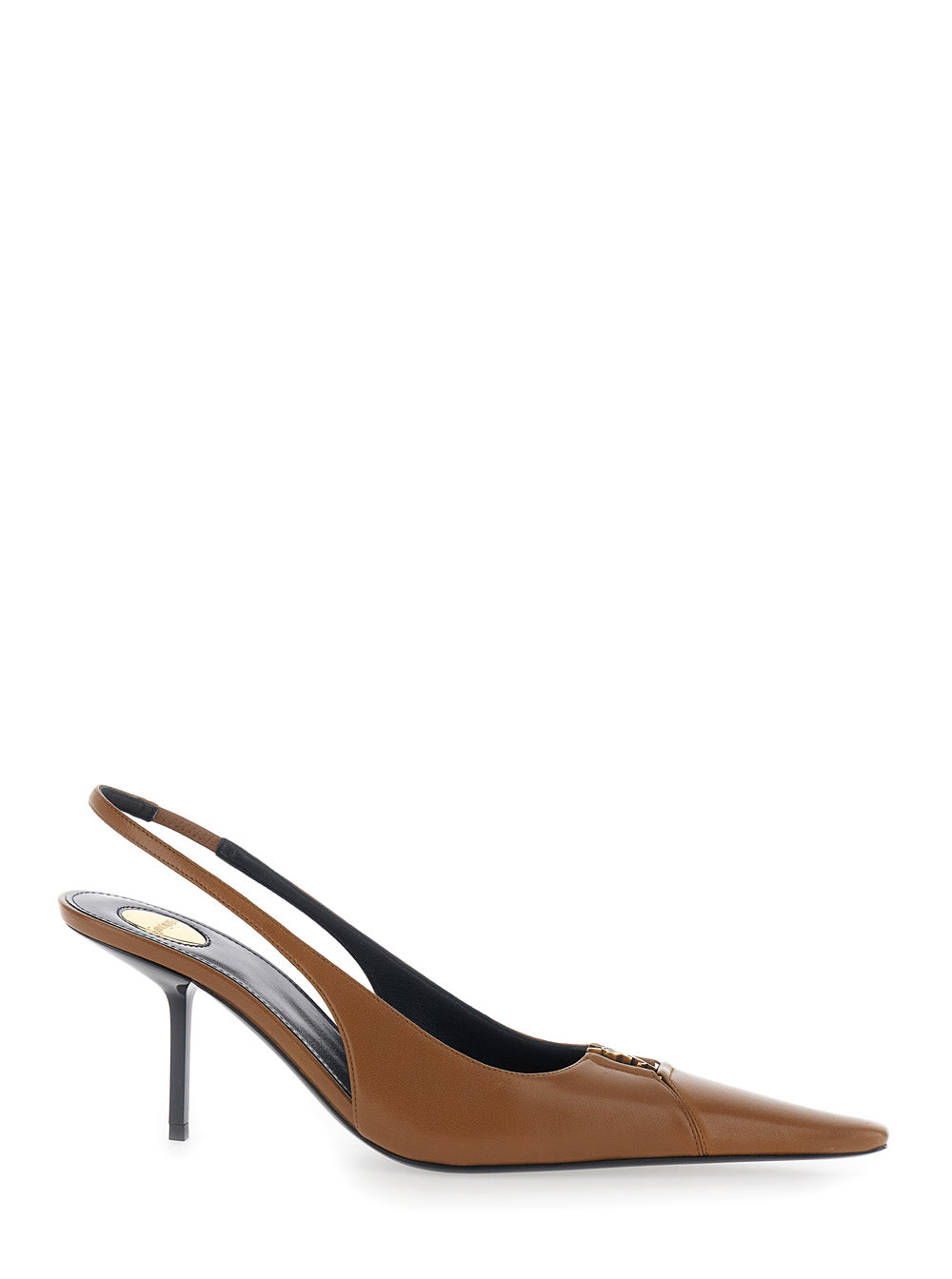Saint Laurent Women High Heel 'Babylone' Brown Leather Women's Pumps SAINT LAURENT