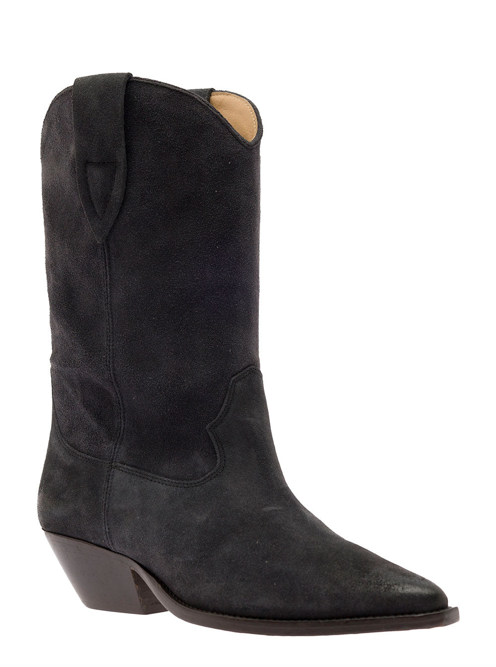 Isabel Marant Women Duerto-Gz Ankle Boots With Heel And Leather Black Women