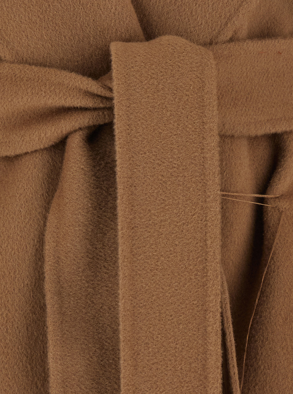 'S Maxmara Women 'Messi' Beige Coat With Front Belt Closure In Wool For Women