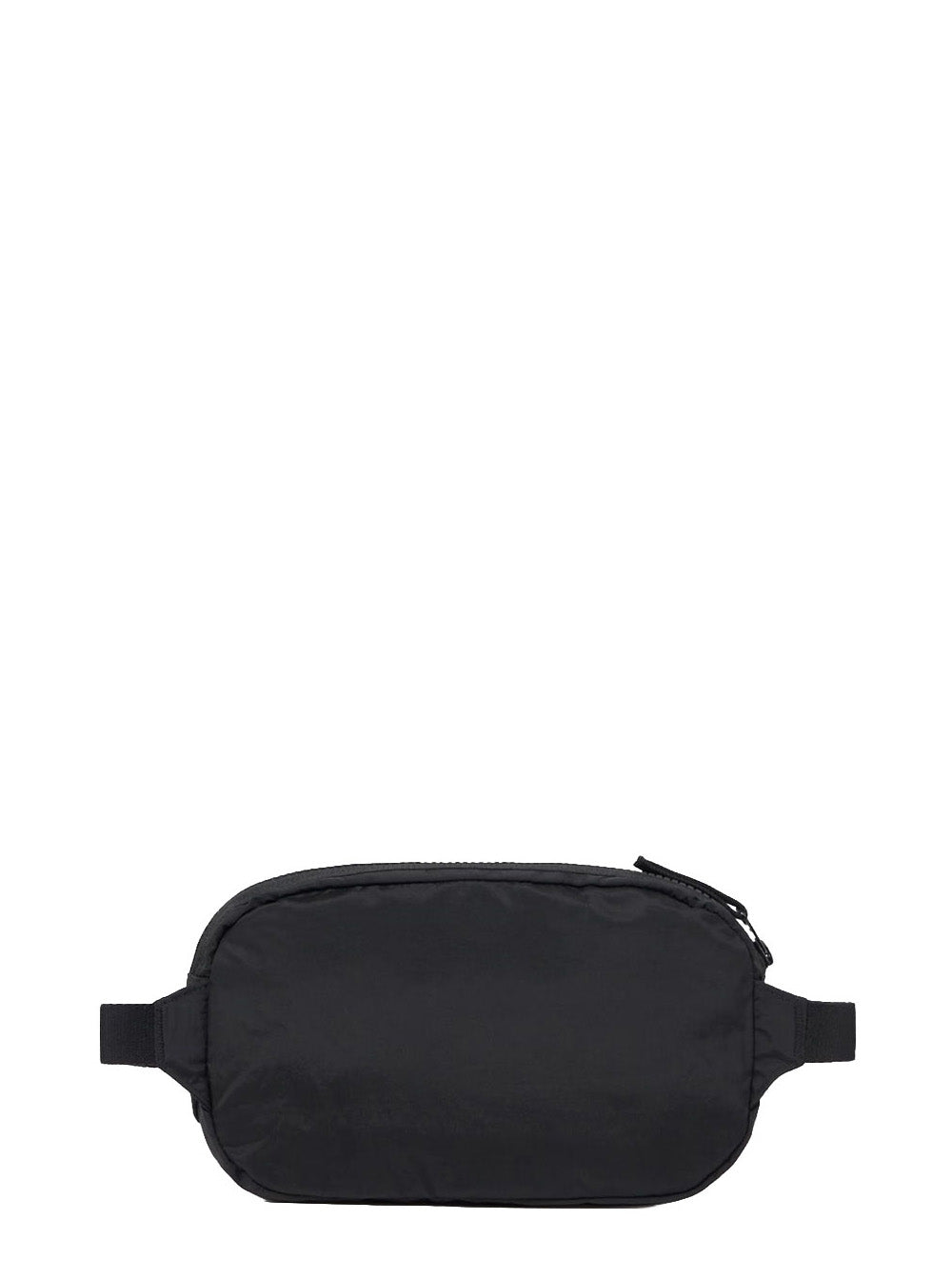 Stone Island Men Black Belt Bag With Adjustable Straps And Logo Patch On The Front In Tech Fabric For Men