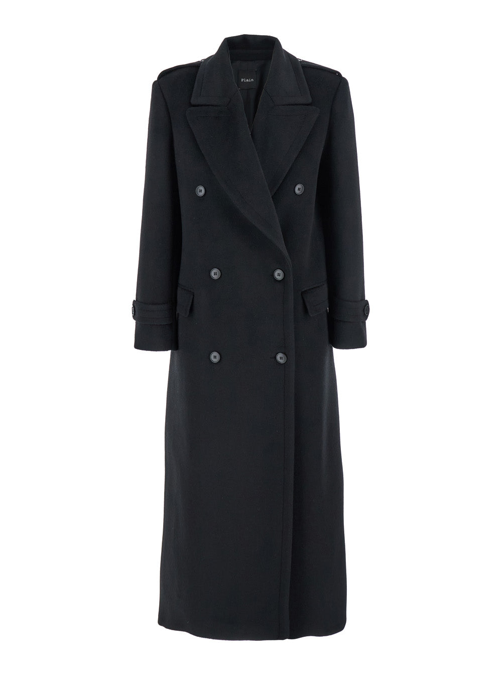 Leplain Women Oversized Coat With Shirt Collar And Pockets In Black For Women LEPLAIN