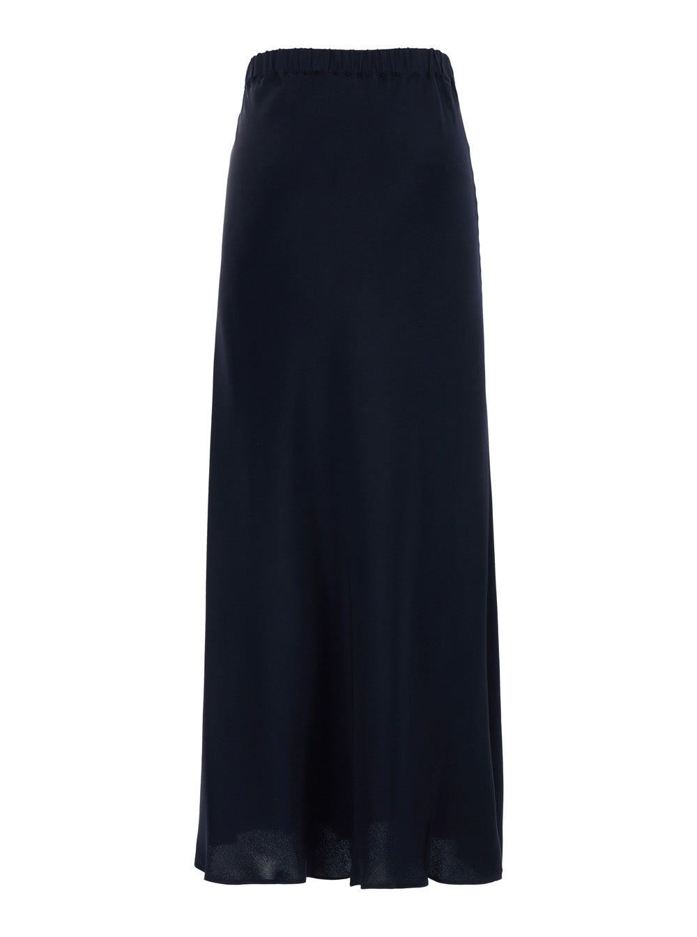 Max Mara Women 'Sospiro' Blue Skirt With Logo Embroidery On The Front And Elasticated Waist In Silk For Women