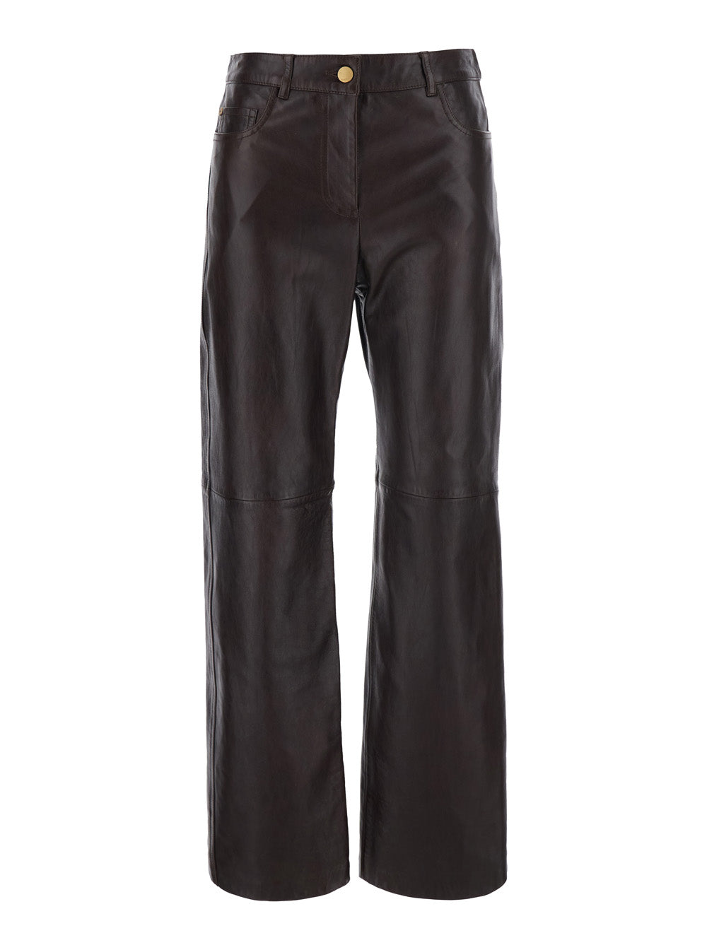 'S Maxmara Women Smmpesca Pants With Pockets And Straight Hems In Tech Fabric Brown Women