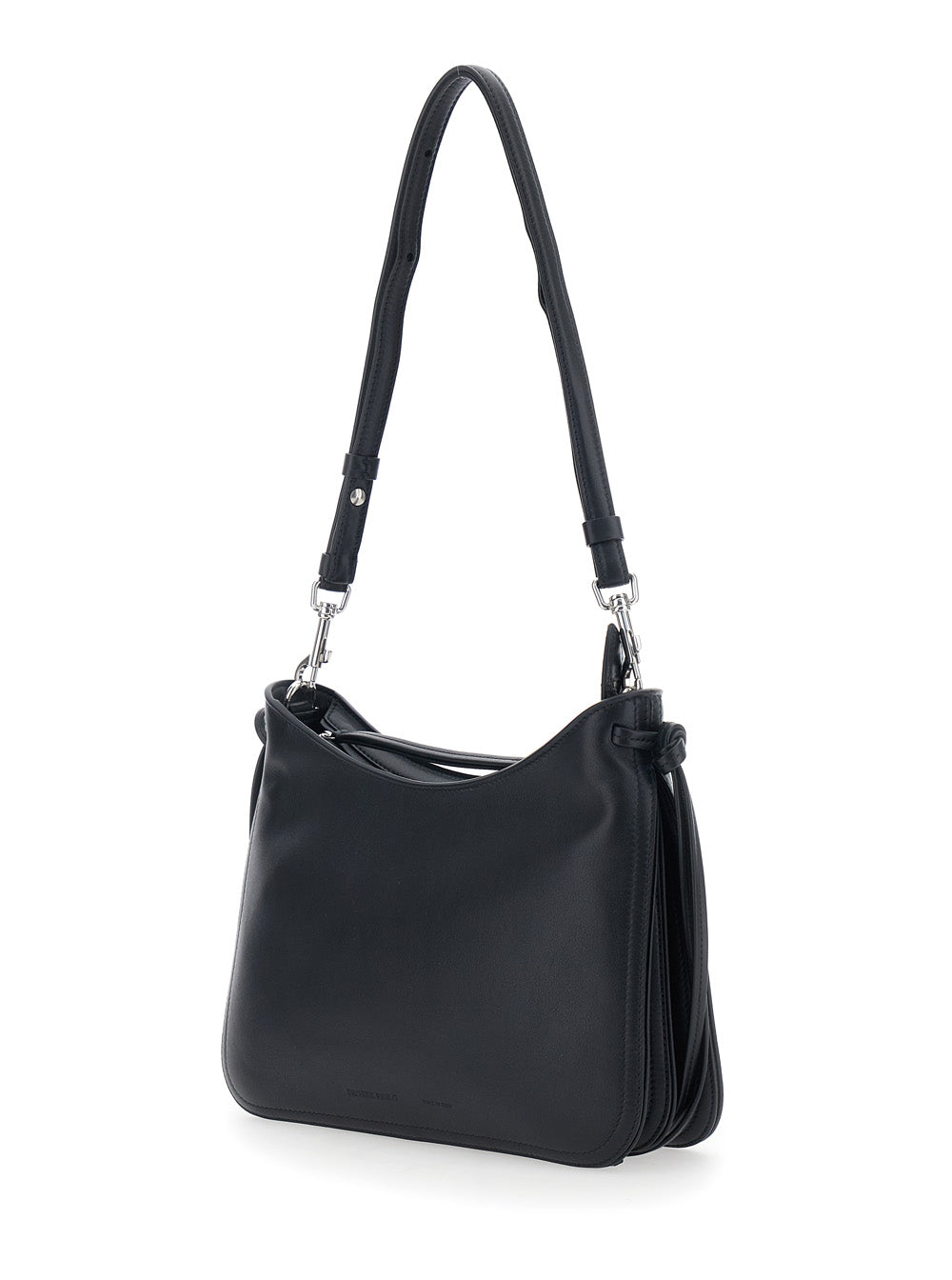 Phoebe Philo Women 'Gig' Black Shoulder Bag With Logo Printed On The Front And Removable Shoulder Strap In Leather Woman PHOEBE PHILO