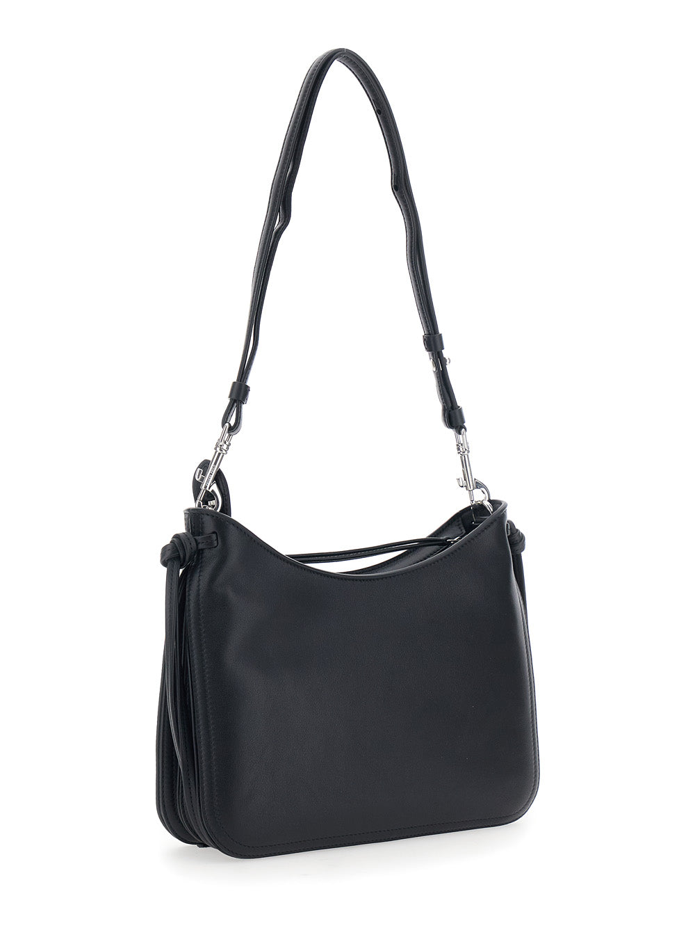Phoebe Philo Women 'Gig' Black Shoulder Bag With Logo Printed On The Front And Removable Shoulder Strap In Leather Woman PHOEBE PHILO