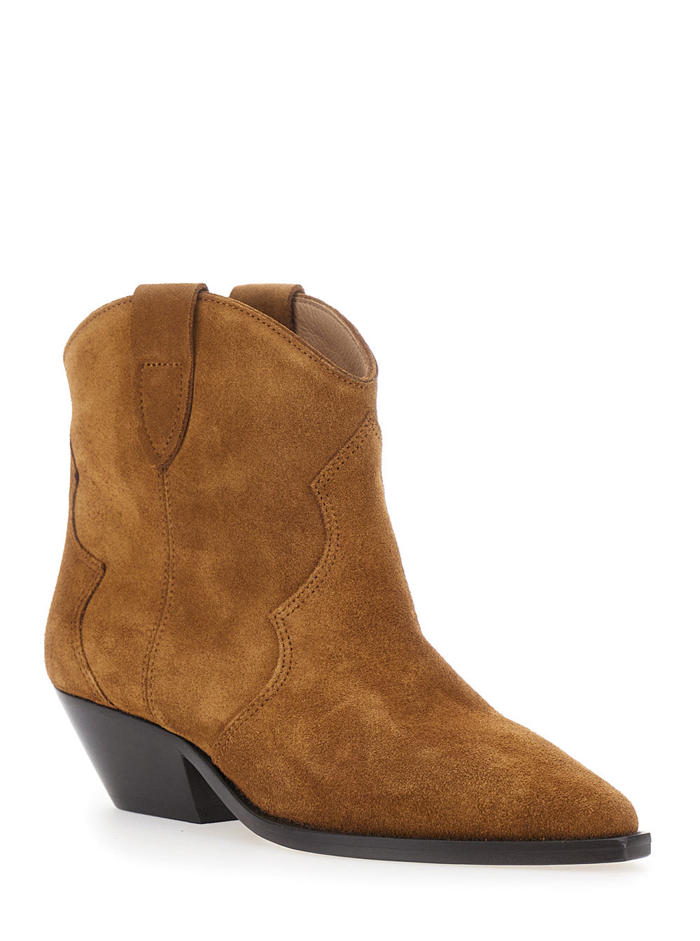 Isabel Marant Women 'Dewina' Brown Ankle Boots With Medium Heel In Suede For Women ISABEL MARANT