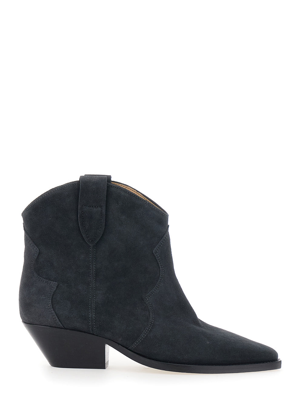 Isabel Marant Women 'Dewina' Black Ankle Boots With Medium Heel In Suede For Women ISABEL MARANT