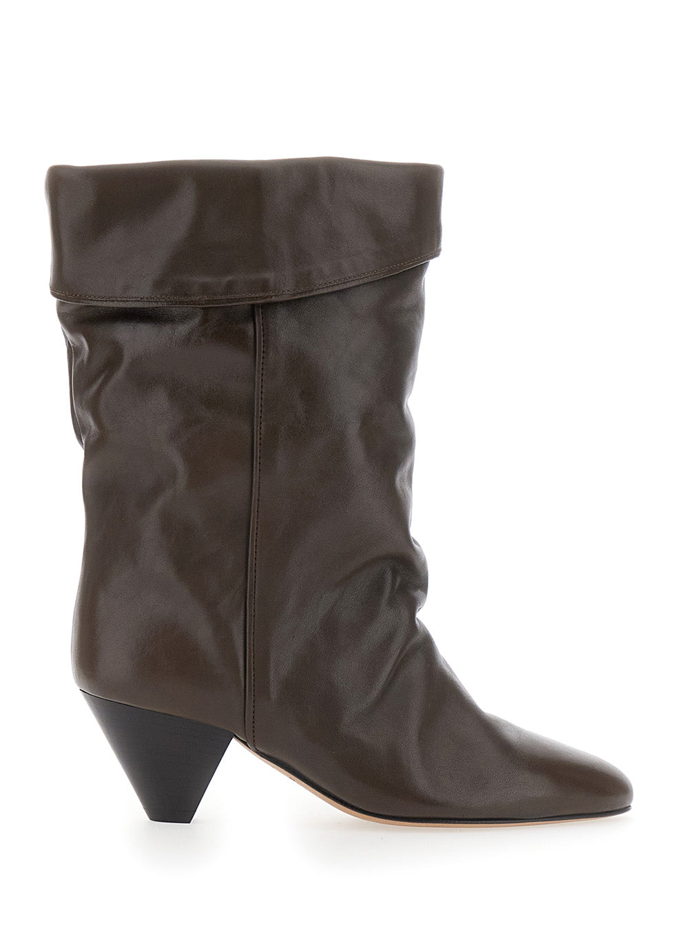 Isabel Marant Women 'Dalby' Brown Ankle Boots With Pointed Design In Smooth Leather For Women ISABEL MARANT