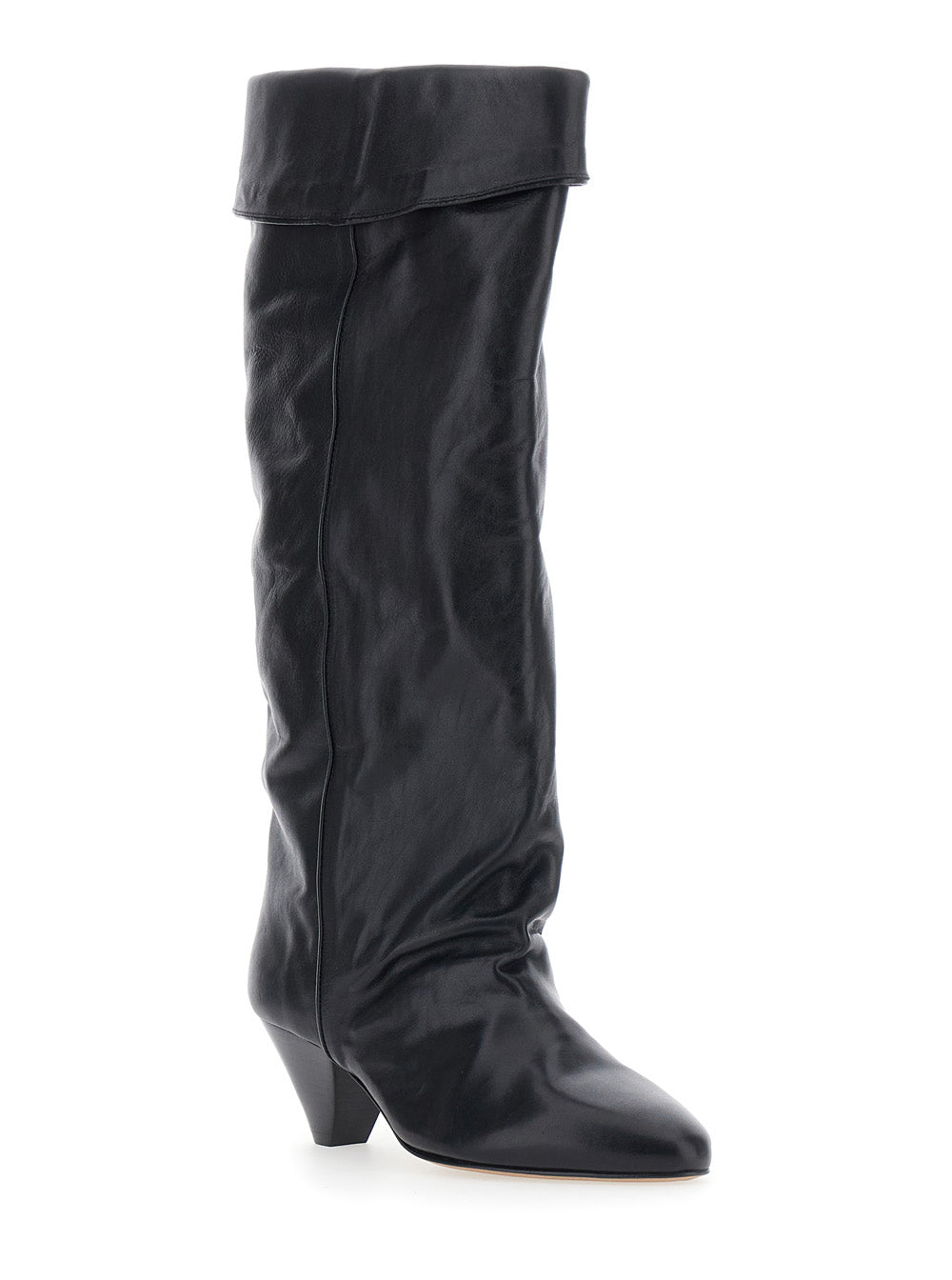 Isabel Marant Women Elita-Gz Boots With Heel, In Leather, Black, Women ISABEL MARANT