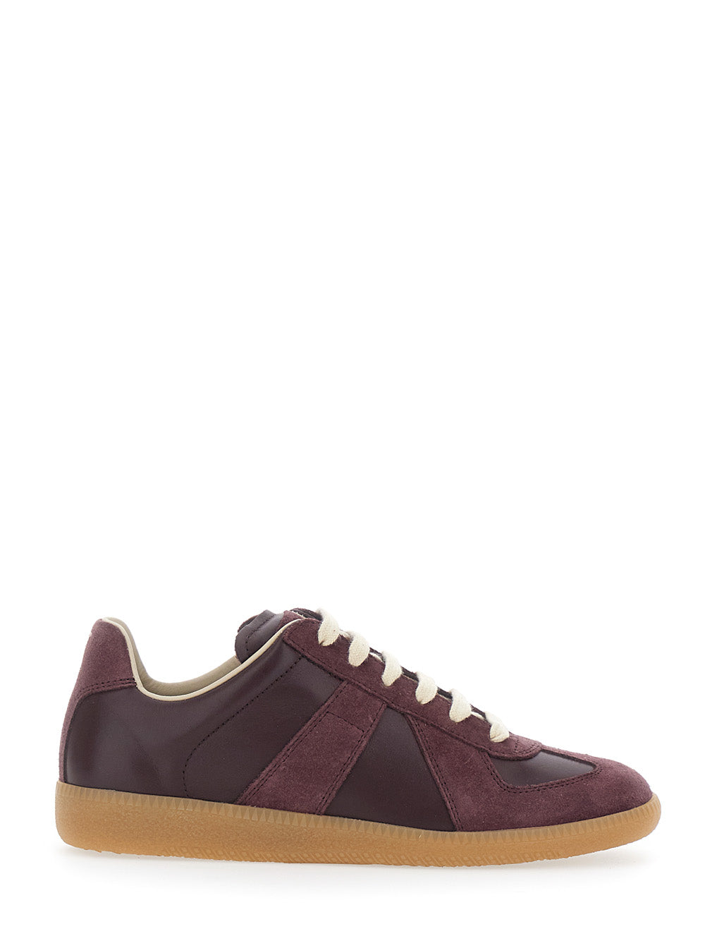 Maison Margiela Women Brown Low Top Sneakers In Leather And Suede For Women MAISON MARGIELA