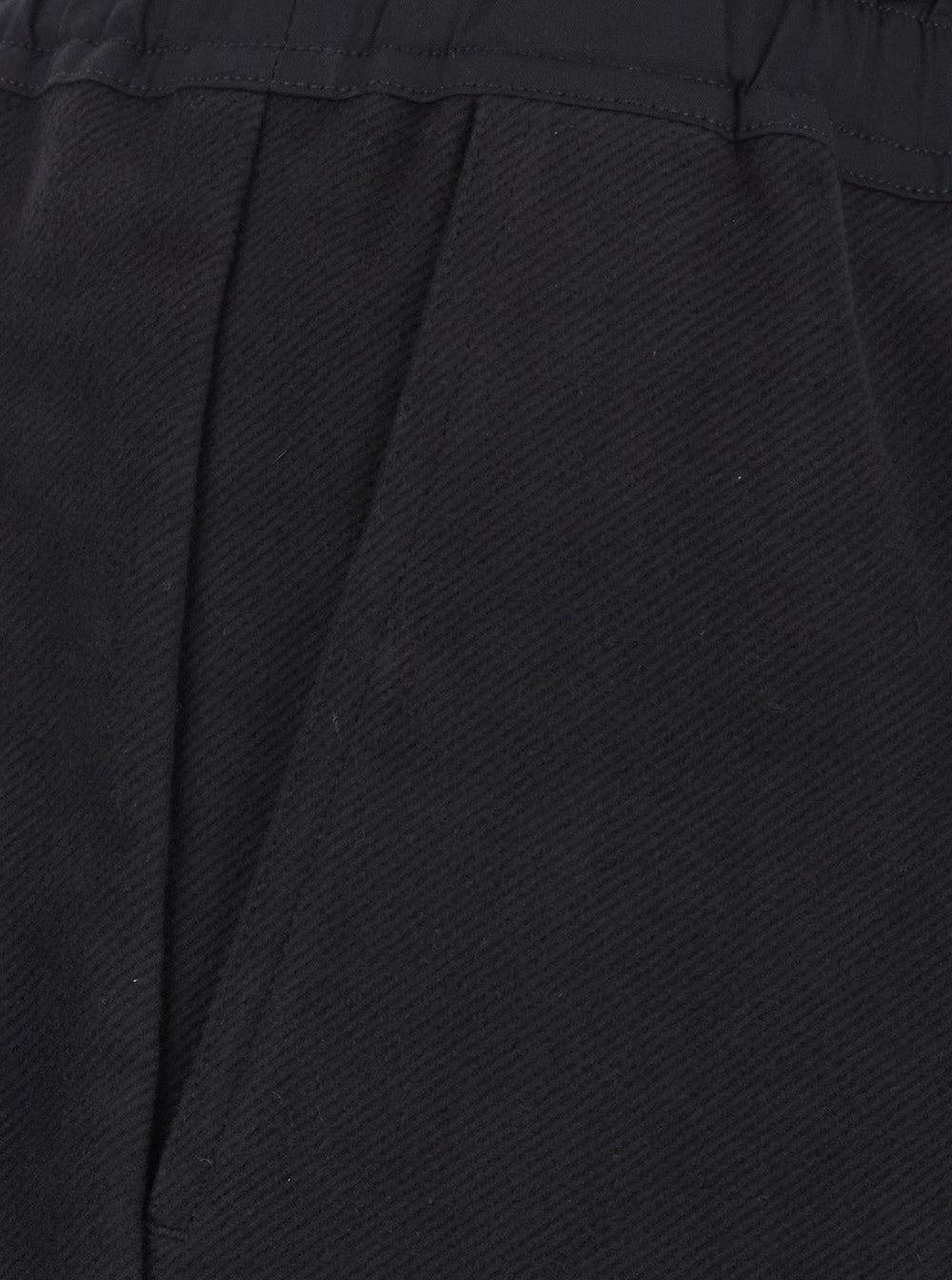 Rick Owens Men Black Pants With Elasticated Waistband With Oversized Drawstring In Cotton For Men RICK OWENS