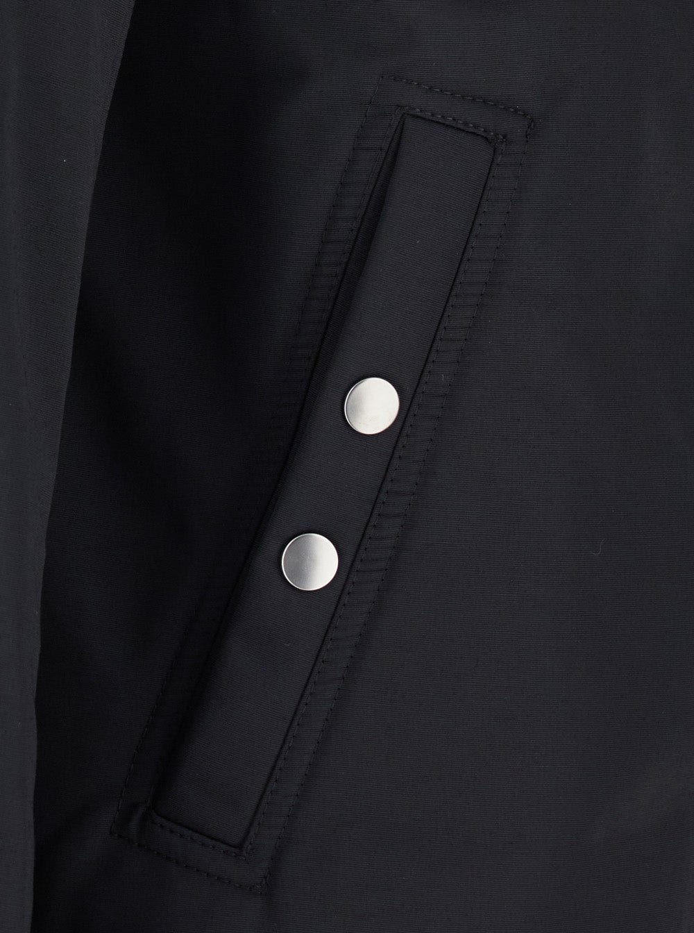 Rick Owens Men 'Dracuflight' Black Jacket With Oversized High Collar In Tech Fabric For Men RICK OWENS