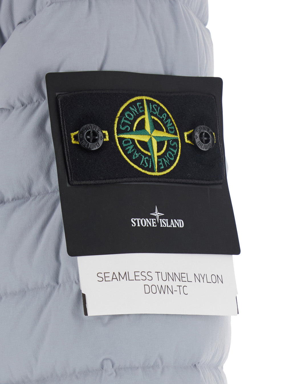 Stone Island Men Gray Down Jacket With High Collar And Long Sleeves In Tech Fabric For Men STONE ISLAND