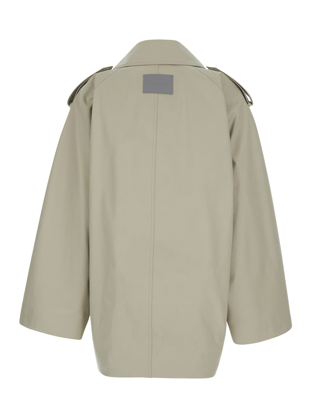 Balenciaga Women Cotton Twill Double Breast Trench BALENCIAGA