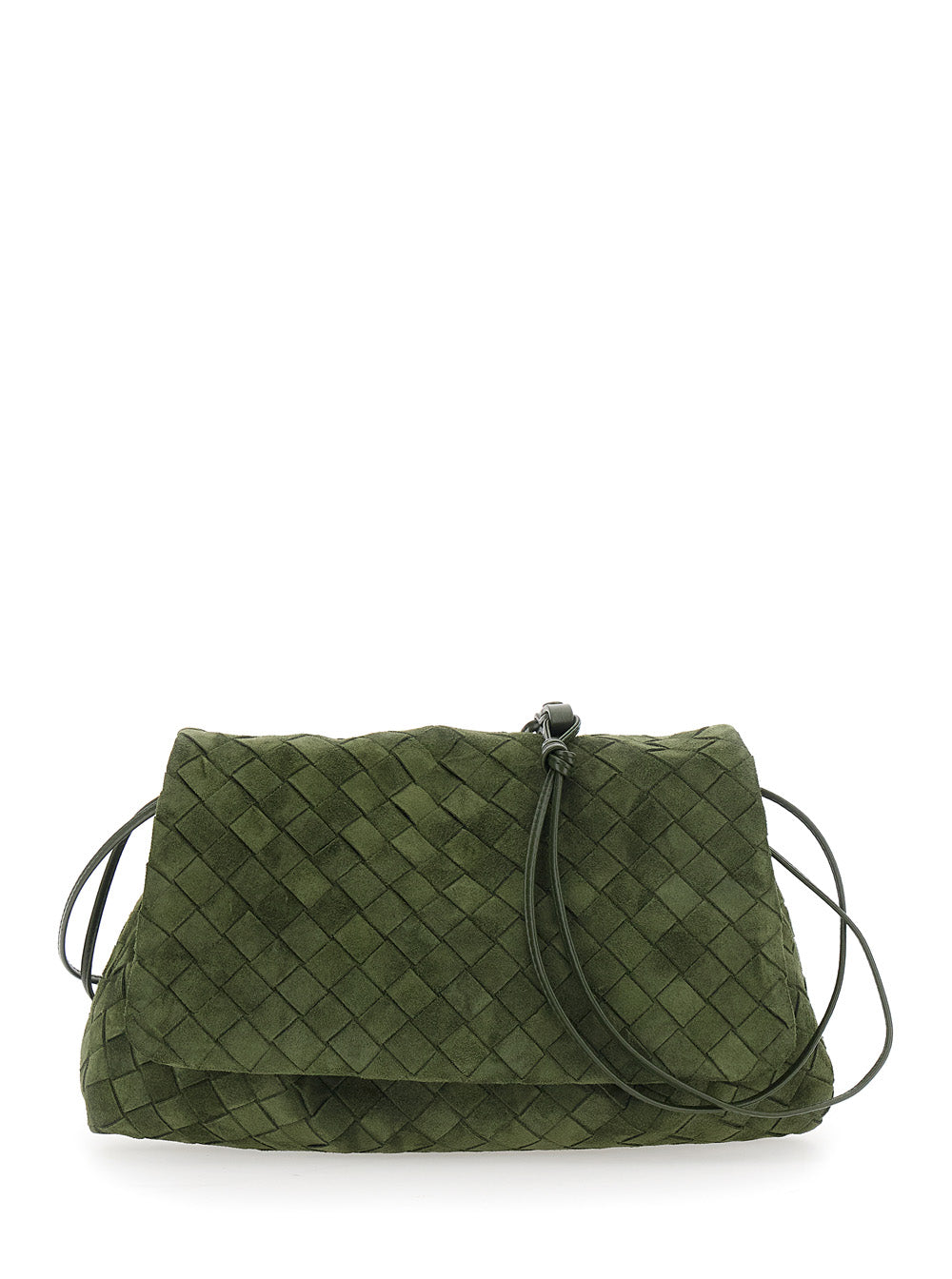 Bottega Veneta Women Giorno Intrecciato 15 Glove Suede BOTTEGA VENETA