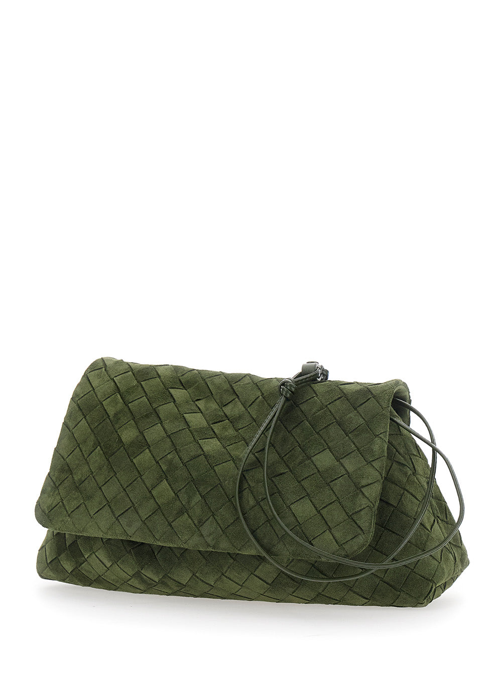 Bottega Veneta Women Giorno Intrecciato 15 Glove Suede BOTTEGA VENETA