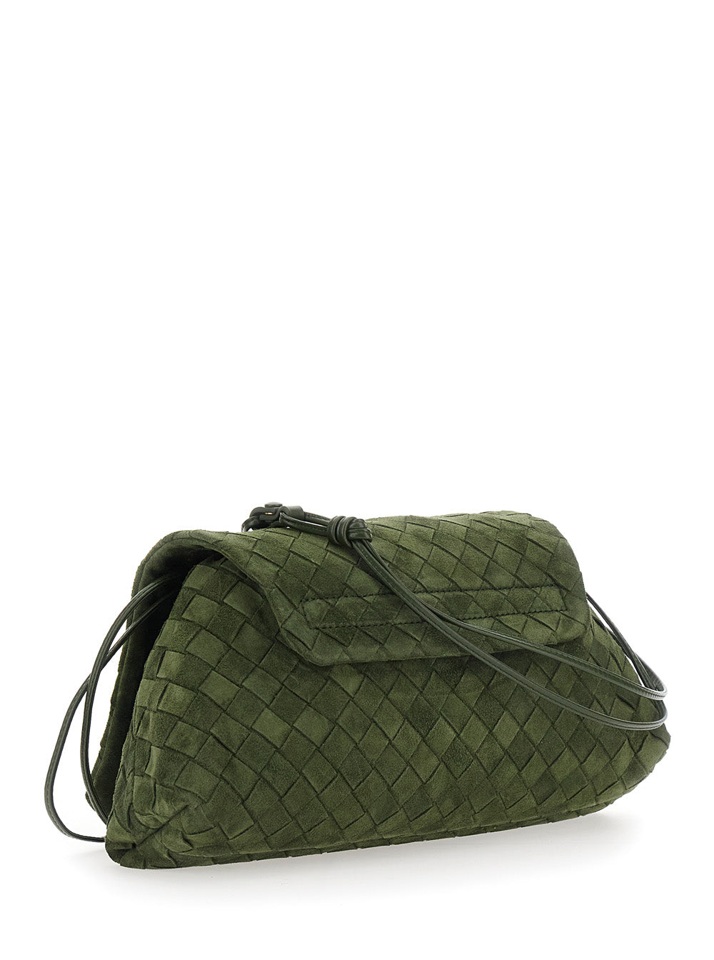 Bottega Veneta Women Giorno Intrecciato 15 Glove Suede BOTTEGA VENETA