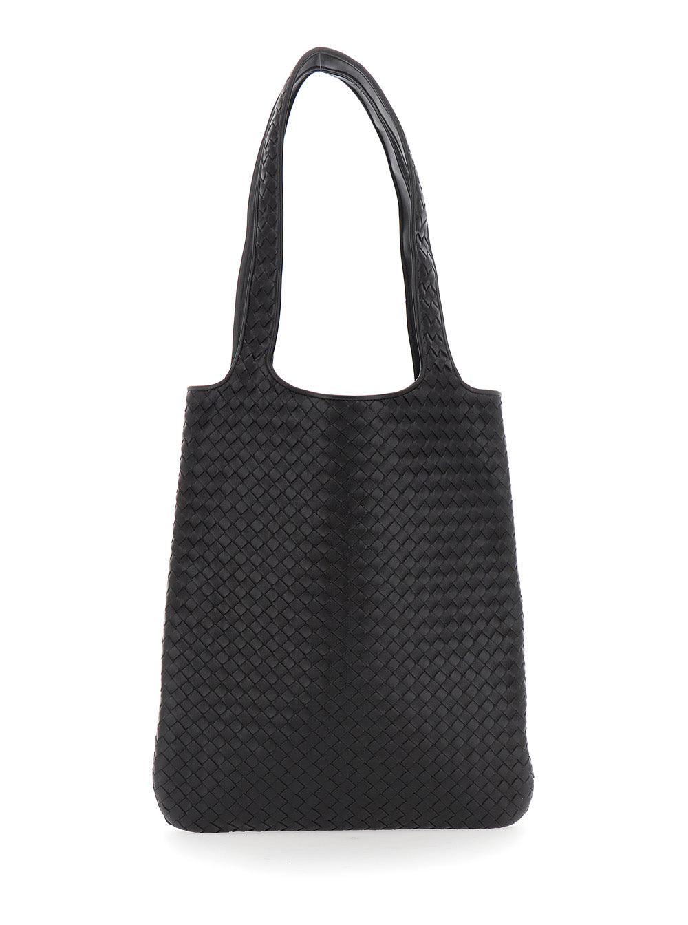 Bottega Veneta Men 'Veneto' Brown Shoulder Bag With Intrecciato Motif In Leather For Men