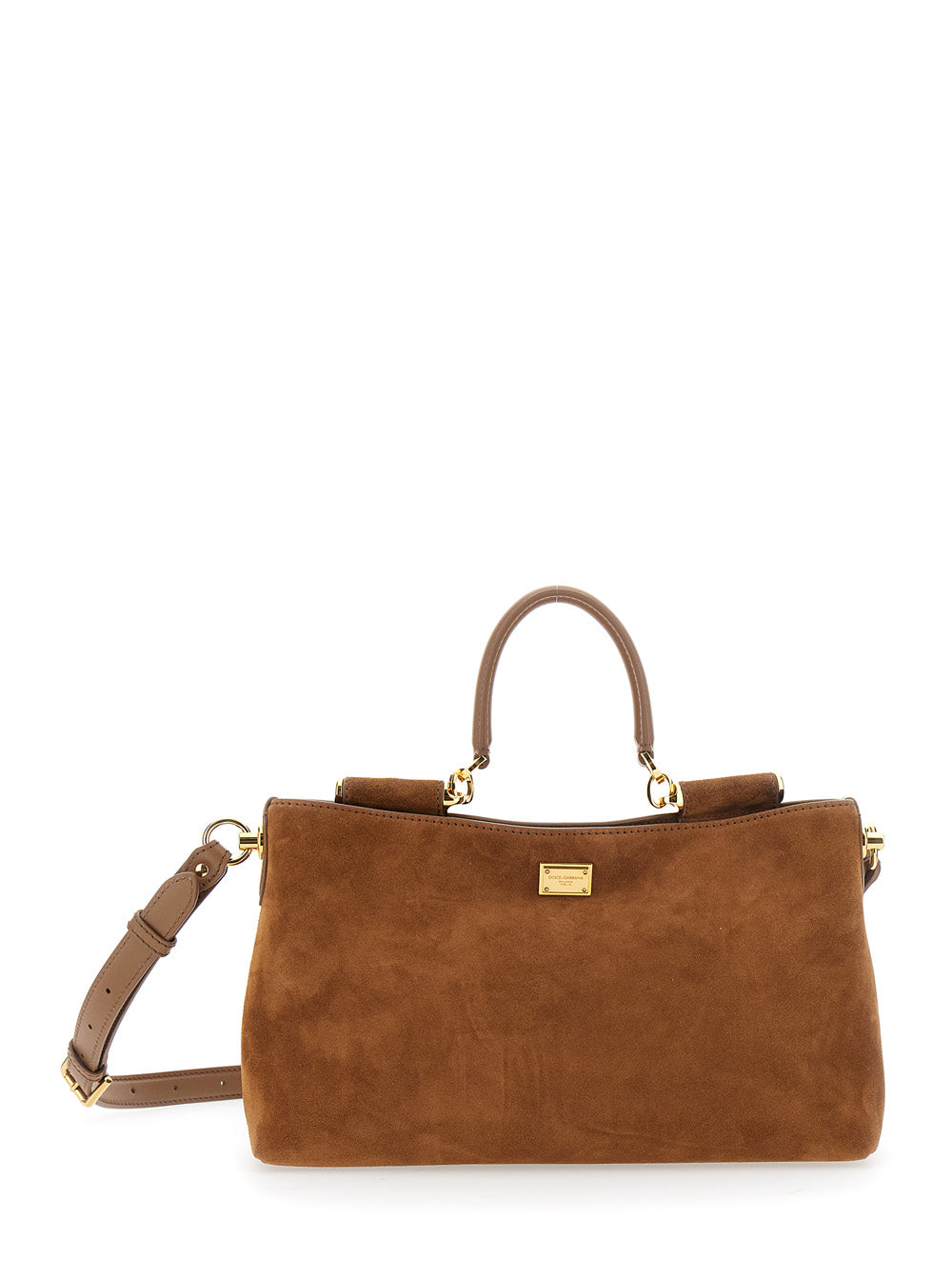 Dolce & Gabbana Women Vittoria Suede Shoulder Bag DOLCE & GABBANA