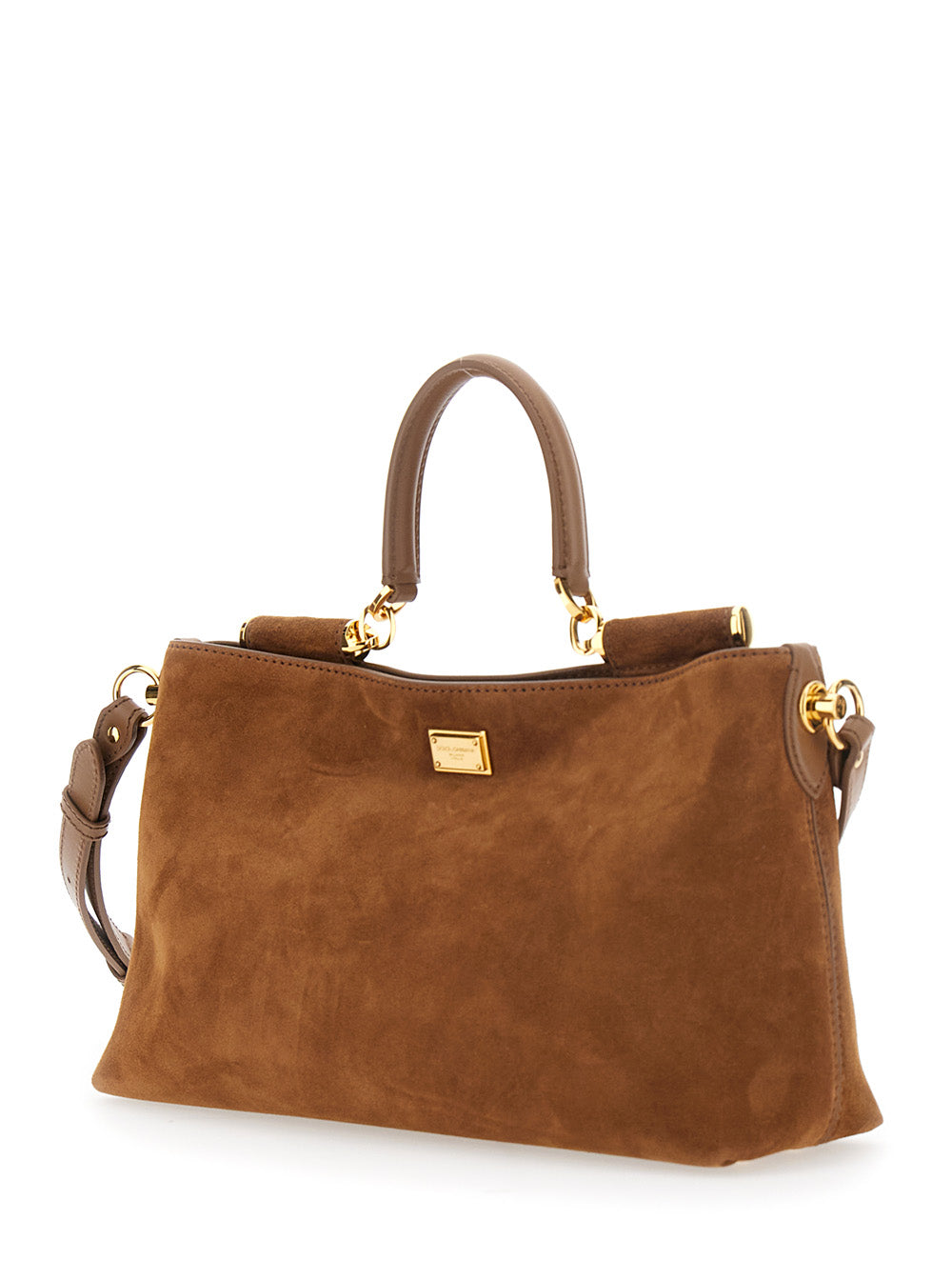 Dolce & Gabbana Women Vittoria Suede Shoulder Bag DOLCE & GABBANA