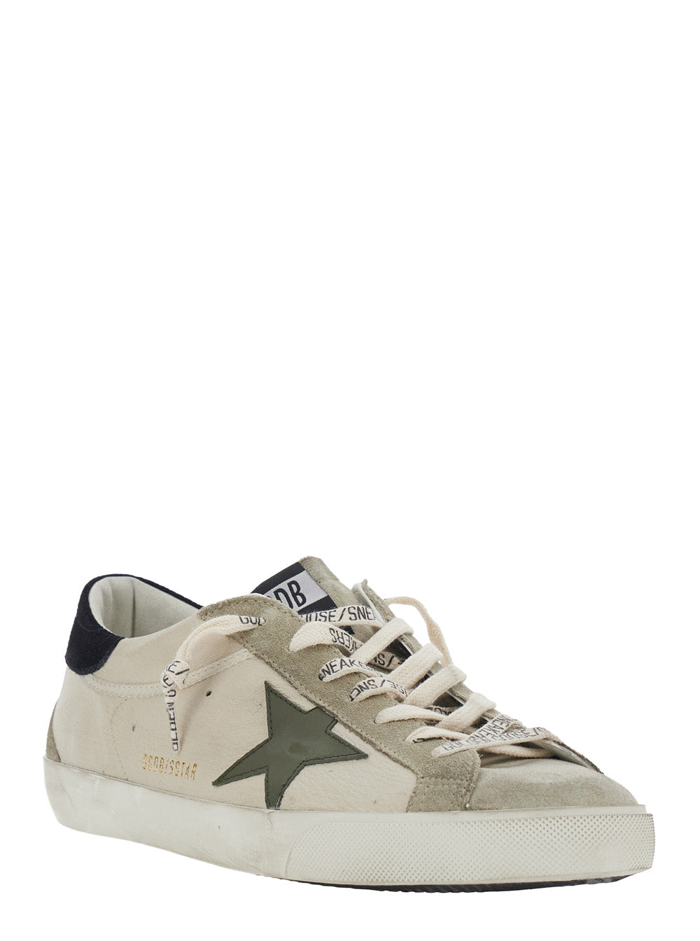 Golden Goose Men Sneakers Superstar With Calfskin And Goat Leather Beige Unisex GOLDEN GOOSE