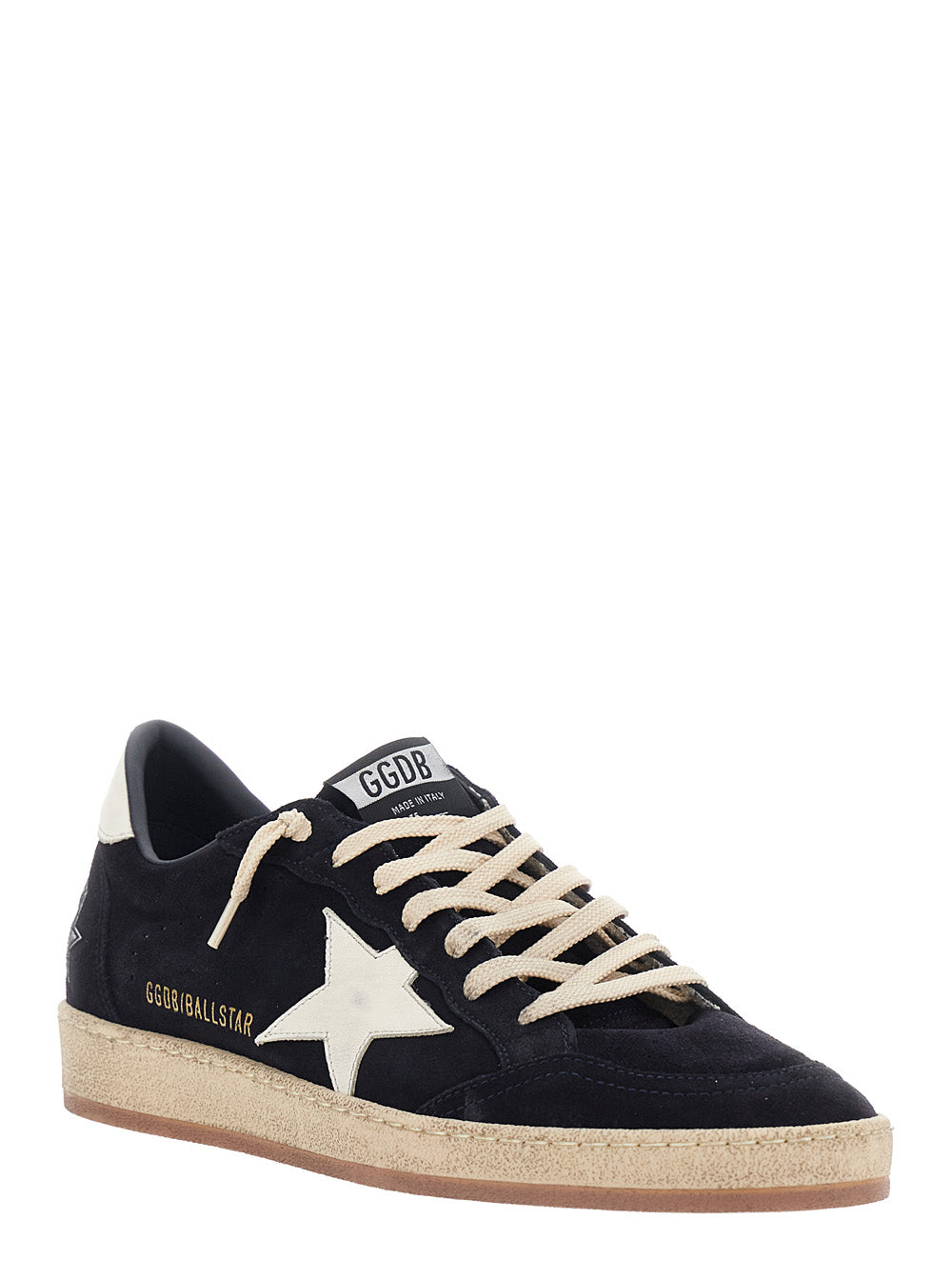 Golden Goose Men Ballstar Sneakers With Leather And Blue Color Unisex GOLDEN GOOSE
