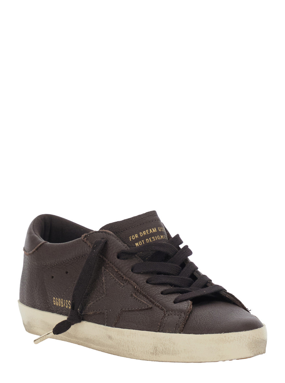 Golden Goose Women Sneakers Super Star With Leather Upper And Brown Suede Detail Unisex GOLDEN GOOSE