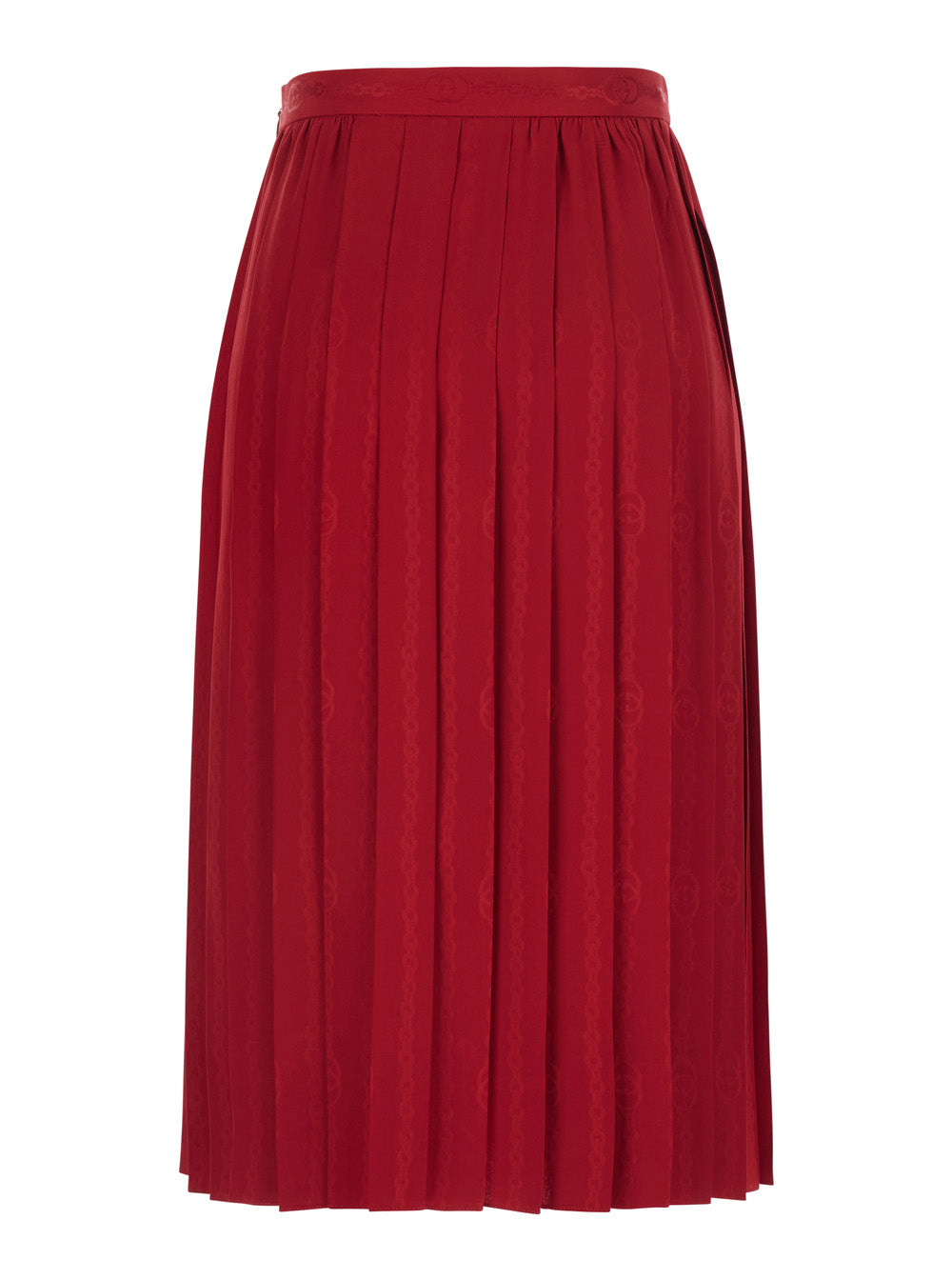 Gucci Women Skirt Look 23 Satin Chain Gg Silk Jacquard GUCCI