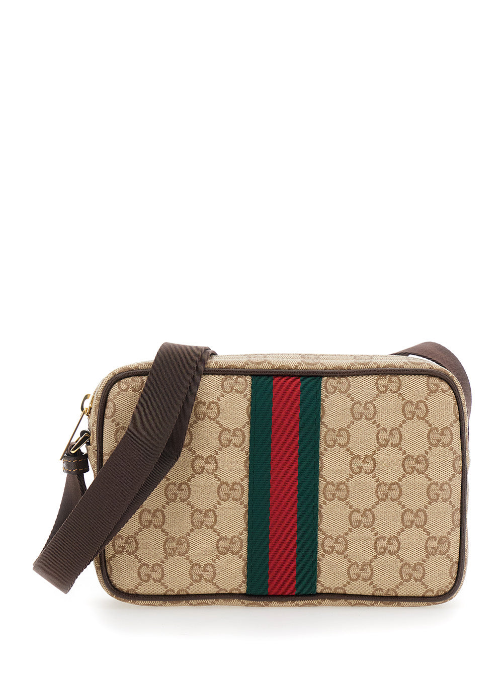 Gucci Men Orizontal Gucci Web Vintage Sand Vetrificato GUCCI