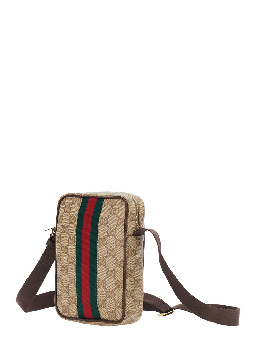 Gucci Men Vertical Gucci Web Vintage Sand Vetrificato GUCCI