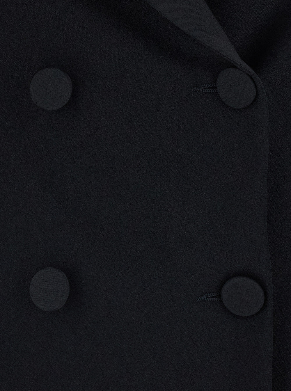 Leplain Women Black Double-Breasted Jacket With Peak Revers In Tech Fabric For Women LEPLAIN