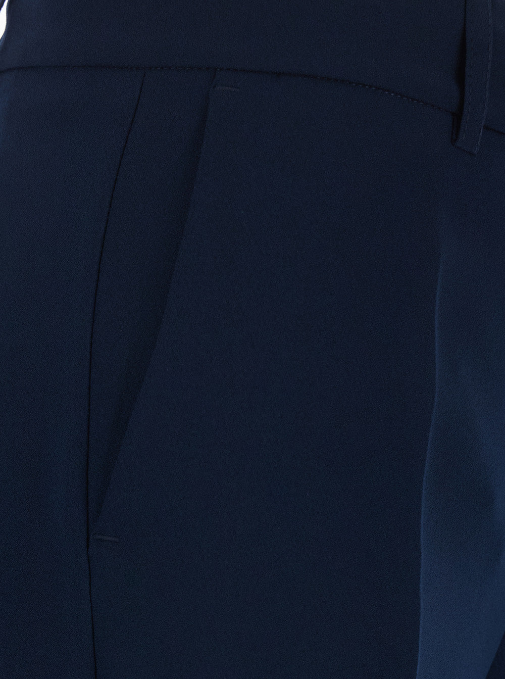 Leplain Women Blue Pants With Belt Loops And Straight Leg In Fabric For Women LEPLAIN