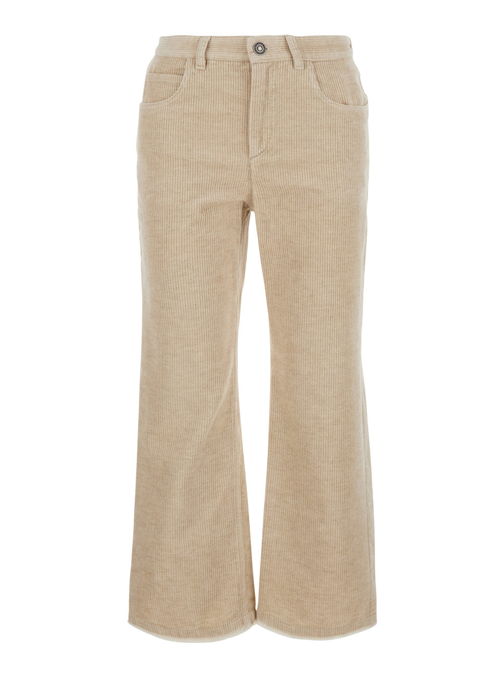 Isabel Marant Etoile Women Ruthie-Gb Pants With Elegant Details In White Tech Fabric For Women ISABEL MARANT ETOILE