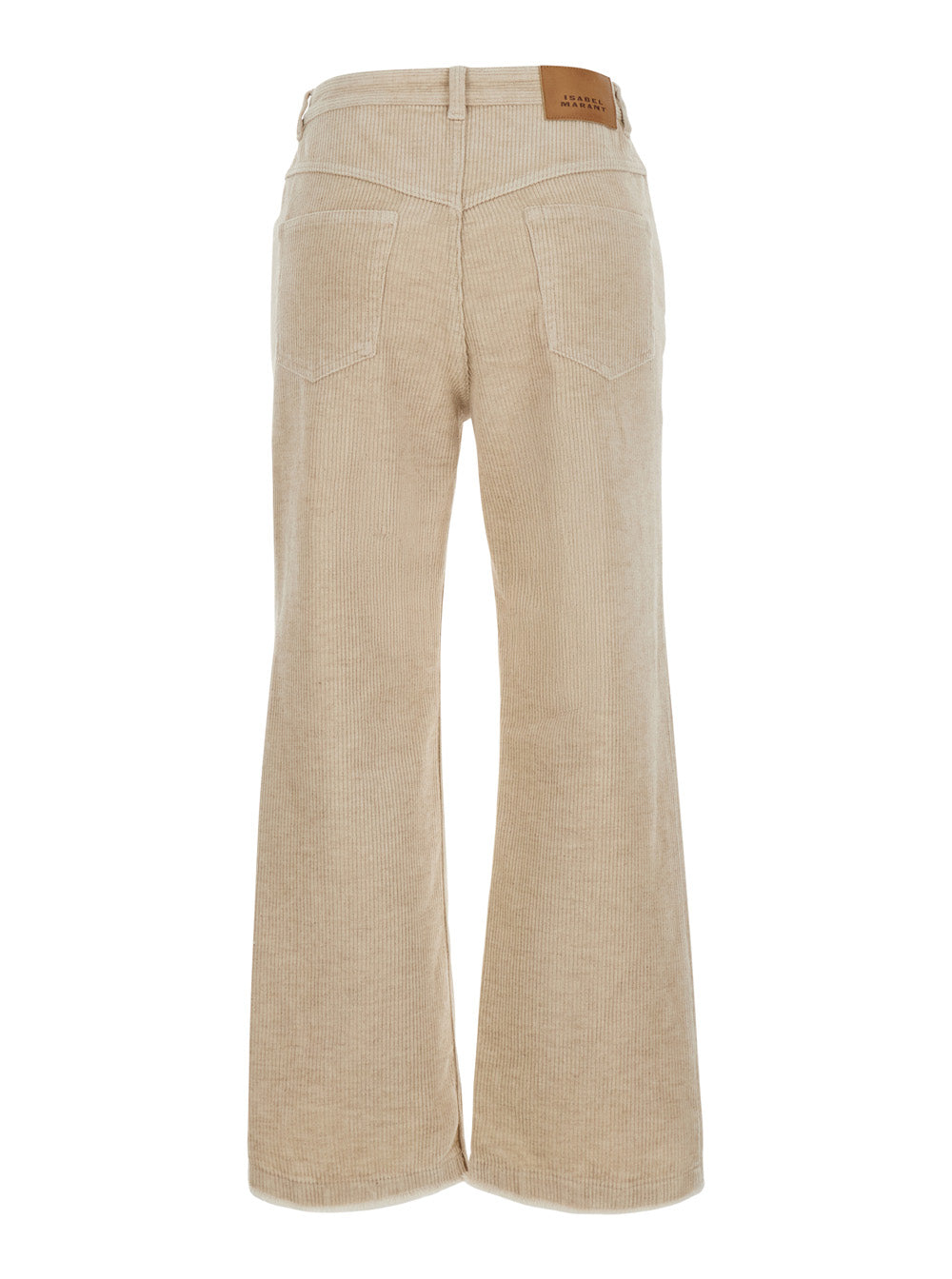 Isabel Marant Etoile Women Ruthie-Gb Pants With Elegant Details In White Tech Fabric For Women ISABEL MARANT ETOILE