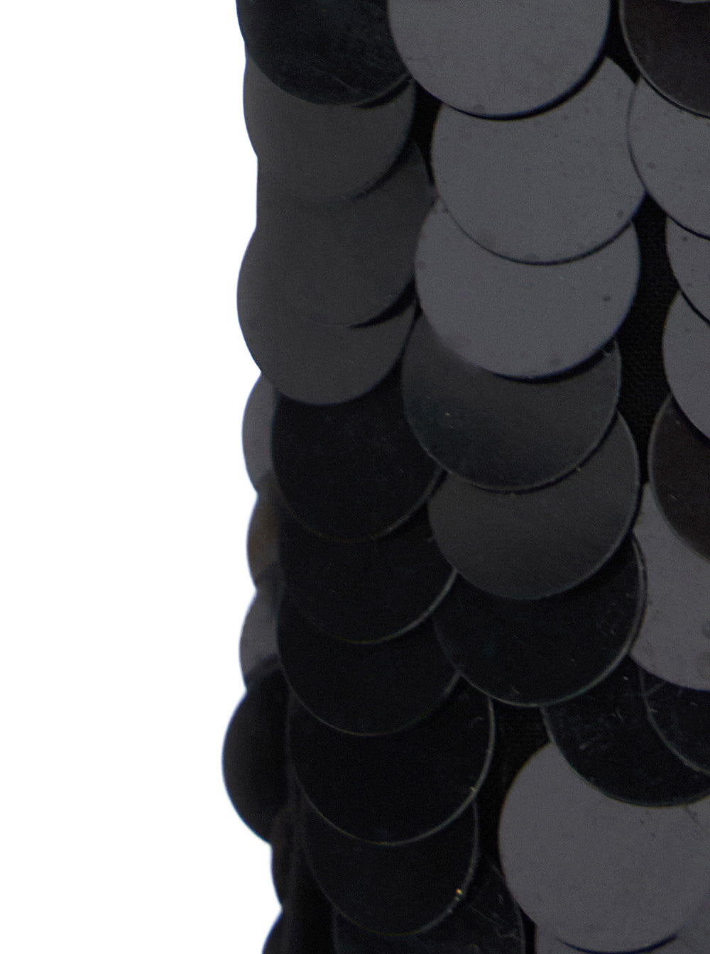 P.A.R.O.S.H. Women Paillettes Gloves With Elastane And Polyamide In Black Unisex P.A.R.O.S.H.