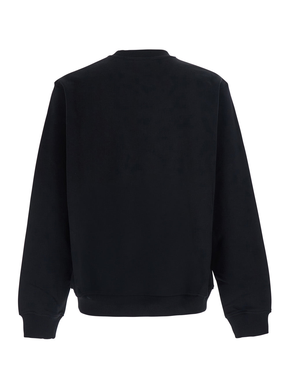 Casablanca Men Black Crewneck Sweatshirt With Logo Print On The Front In Cotton For Men CASABLANCA