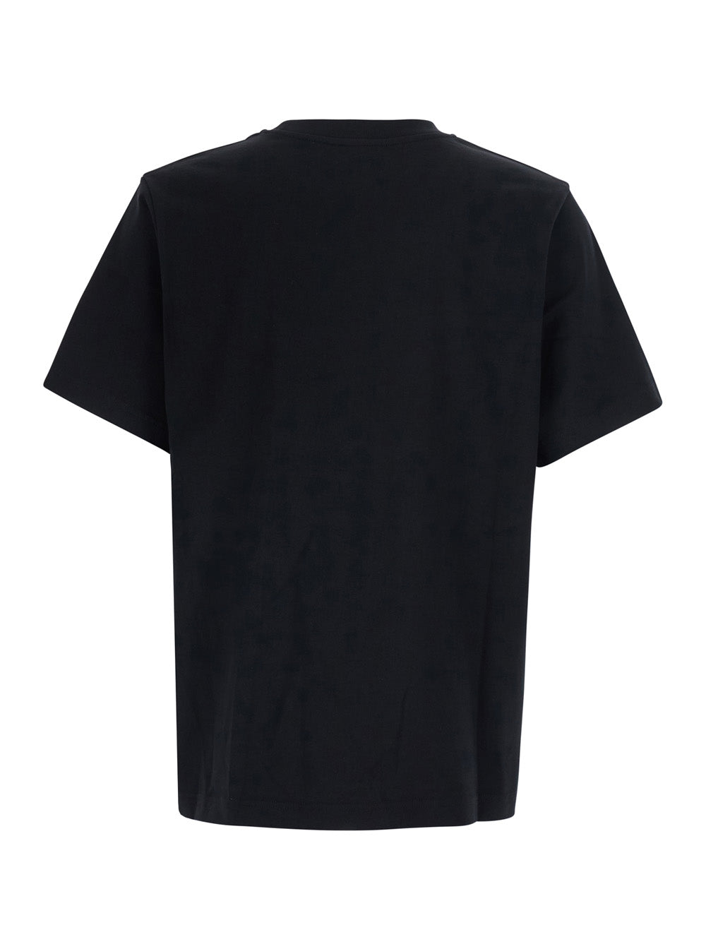 Casablanca Men Black Crew Neck T-Shirt With Logo Print On The Front In Cotton Men CASABLANCA