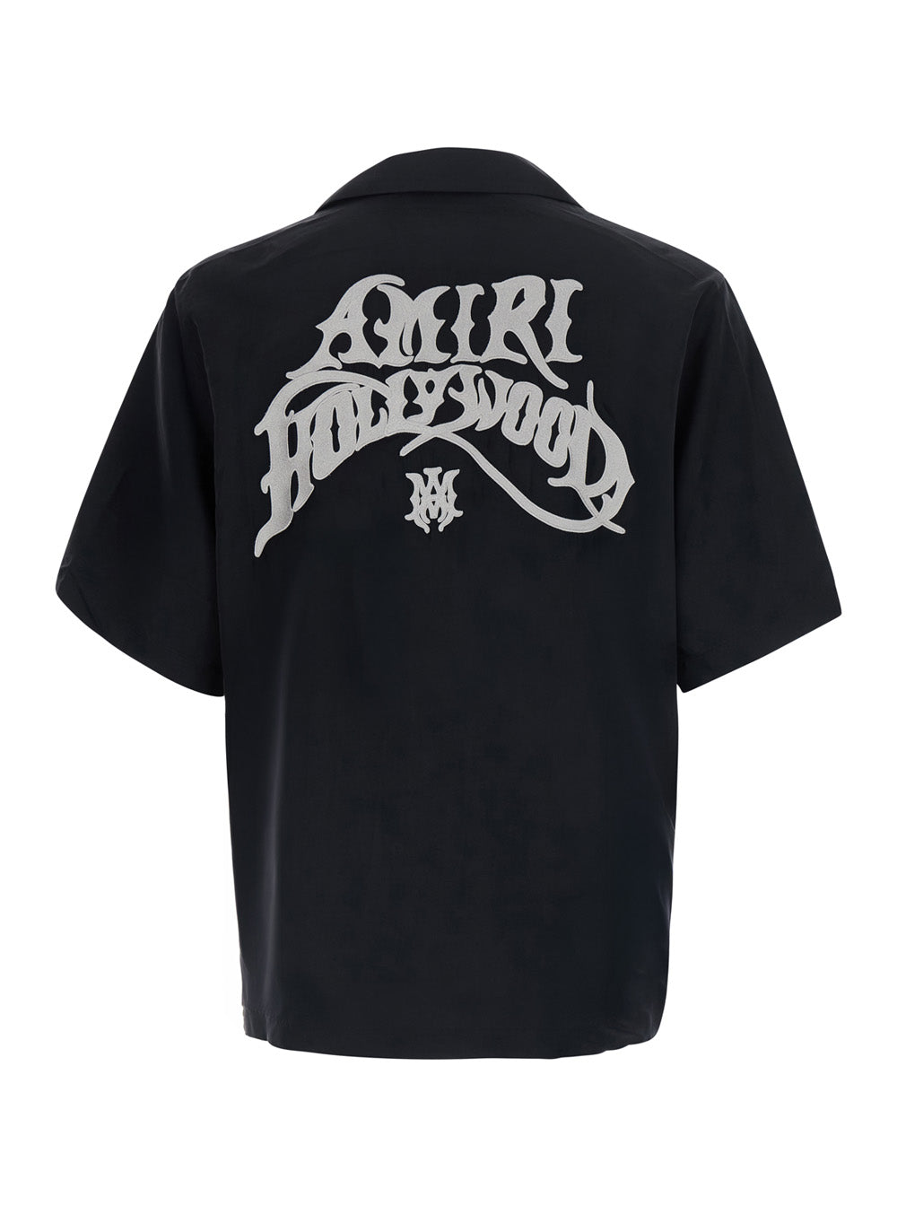Amiri Men Black Shirt With Logo On The Front And Back In Fabric For Men AMIRI