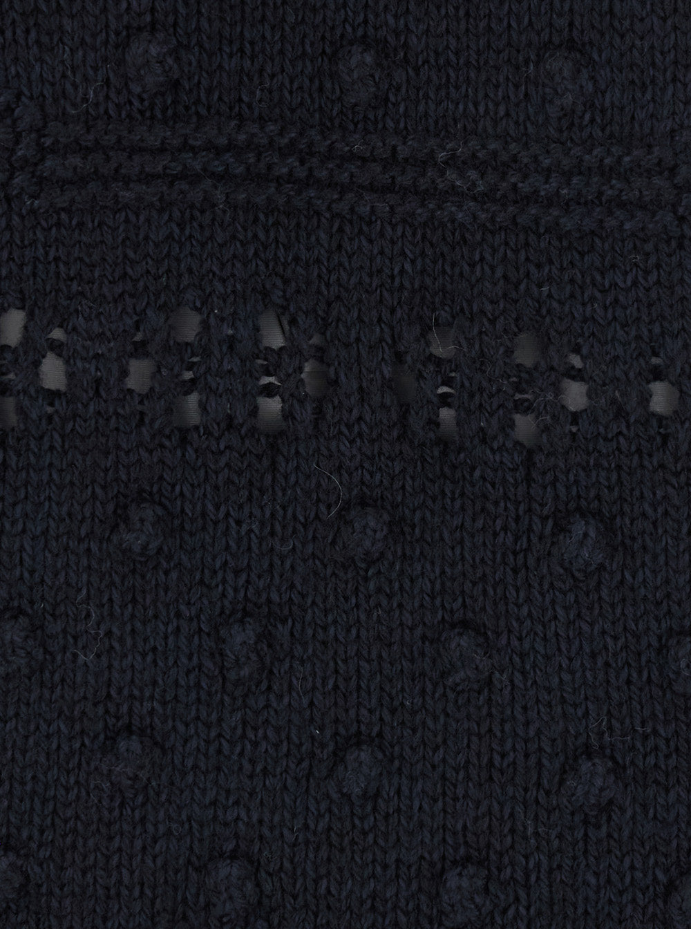 Isabel Marant Etoile Women 'Luce' Black Crew Neck Sweater With Perforated Design In Wool For Women ISABEL MARANT ETOILE
