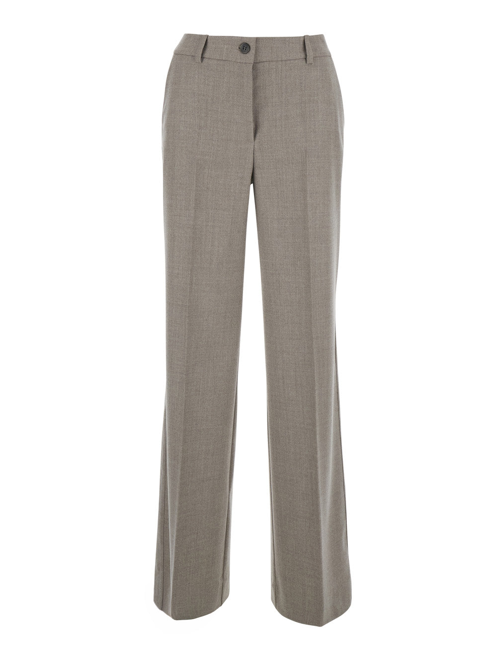 P.A.R.O.S.H. Women Beige Pants With Belt Loops In Blend Wool For Women P.A.R.O.S.H.