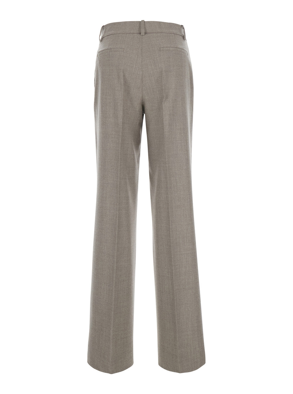 P.A.R.O.S.H. Women Beige Pants With Belt Loops In Blend Wool For Women P.A.R.O.S.H.