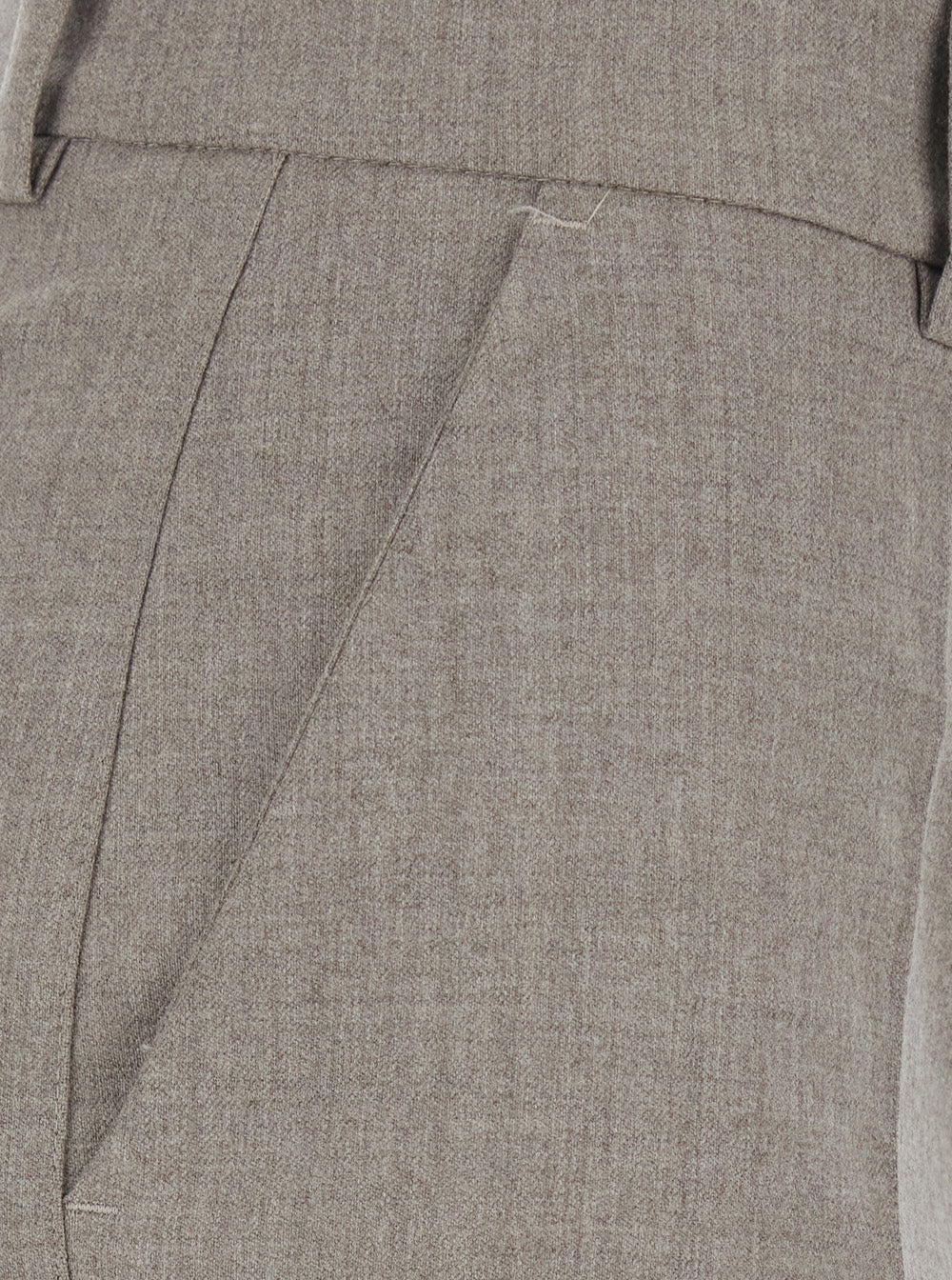 P.A.R.O.S.H. Women Beige Pants With Belt Loops In Blend Wool For Women P.A.R.O.S.H.