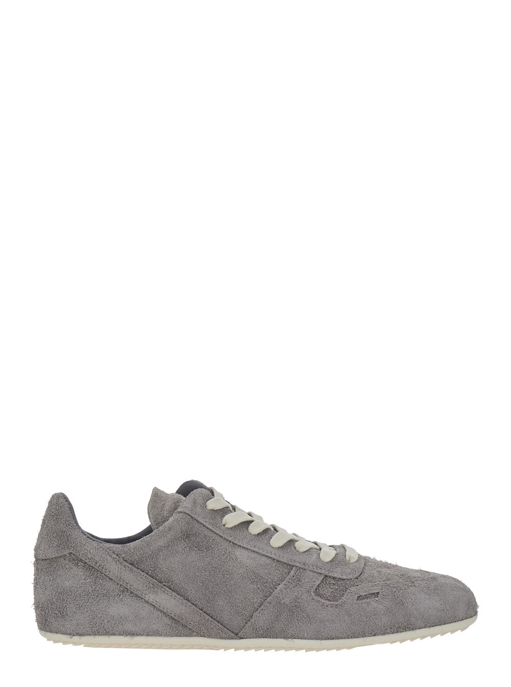 Rick Owens Men Minimal Sneakers With Thick Sole In Gray Tech Fabric Unisex RICK OWENS