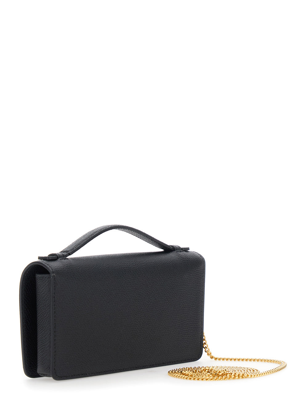 Valentino Garavani Women Wallet W/Strap | Vlogo Signature | Vit. Soft Grain/A.Brass Logo VALENTINO GARAVANI
